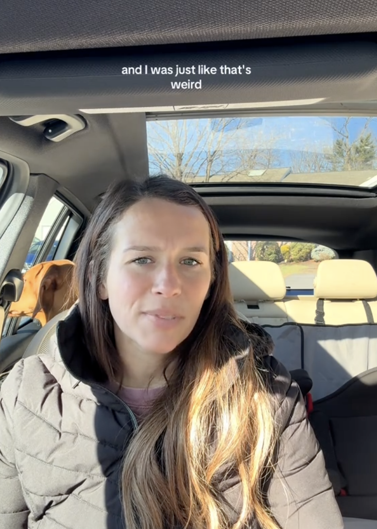 woman talking to tiktok viewers